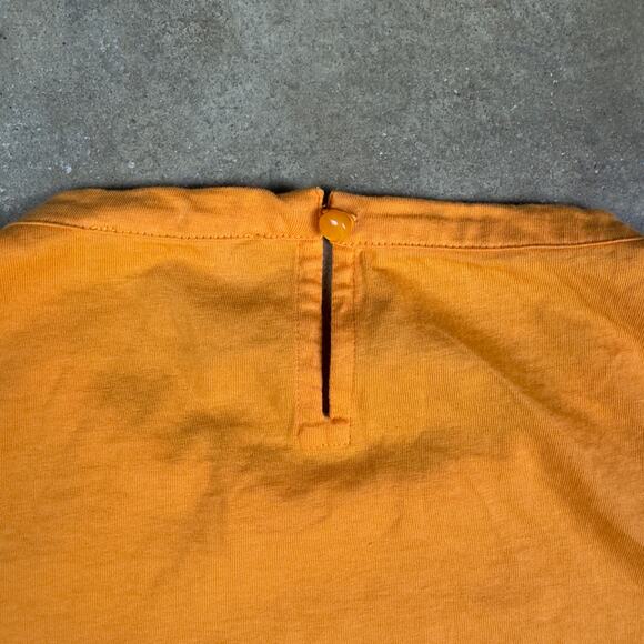 J.Crew Women’s Broken-in Jersey Puff Sleeve Eyelet Top Size Small Tangerine - Picture 4 of 10